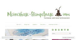 Desktop Screenshot of kleinerhase-stempelnase.com